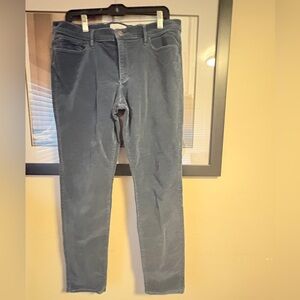 Ann Taylor Loft corduroy modern skinny pants. Blue. Size 31/12